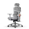 Эргономичное компьютерное кресло FoxGear NETZ модель X, серый