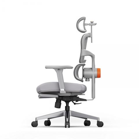 Эргономичное компьютерное кресло FoxGear NETZ модель X, серый