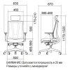 Кресло Falto G-1 GON-01KAL/BK-BK-L (каркас черный, спинка черная, сидение эко-кожа черная)