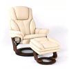 Кресло реклайнер FALTO Hana (оттоманка, натуральная кожа Nappa, бежевый)