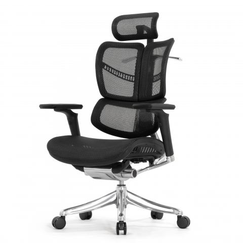 Кресло FALTO FLY 2 (динамичный подголовник, подлокотники 6D(360), сетка, черный)