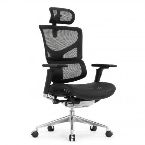 Кресло FALTO SAIL 2 (динамичный поясничный упор, подлокотникам 6D(360), сетка, черный)