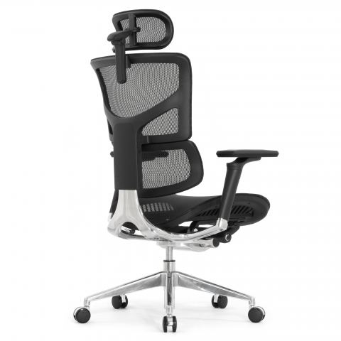 Кресло FALTO SAIL 2 (динамичный поясничный упор, подлокотникам 6D(360), сетка, черный)