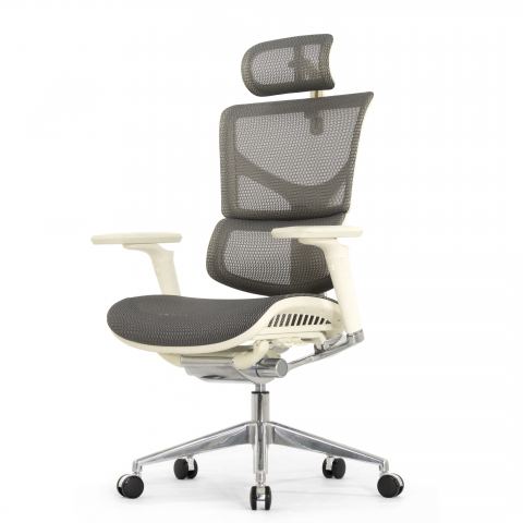 Кресло Expert 2 Sail HSAM 01-G (подлокотник 6D(360), подголовник 5D, сетка серая / каркас серый)