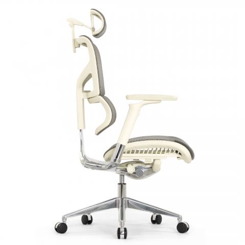 Кресло Expert 2 Sail HSAM 01-G (подлокотник 6D(360), подголовник 5D, сетка серая / каркас серый)