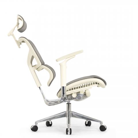 Кресло Expert 2 Sail HSAM 01-G (подлокотник 6D(360), подголовник 5D, сетка серая / каркас серый)