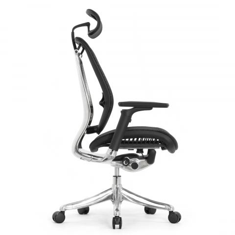 Кресло FALTO SPRING 2 (поясничный валик, подлокотники 6D(360), сетка, черный)