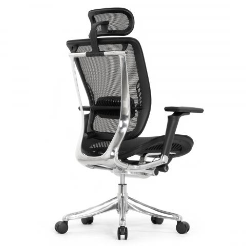 Кресло FALTO SPRING 2 (поясничный валик, подлокотники 6D(360), сетка, черный)