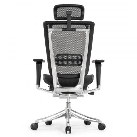 Кресло FALTO SPRING 2 (поясничный валик, подлокотники 6D(360), сетка, черный)