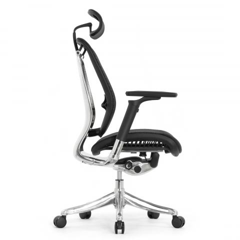 Кресло FALTO SPRING 2 (поясничный валик, подлокотники 6D(360), сетка, черный)