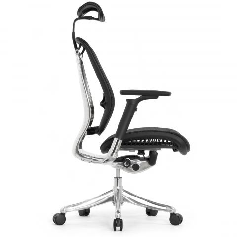 Кресло FALTO SPRING 2 (поясничный валик, подлокотники 6D(360), сетка, черный)