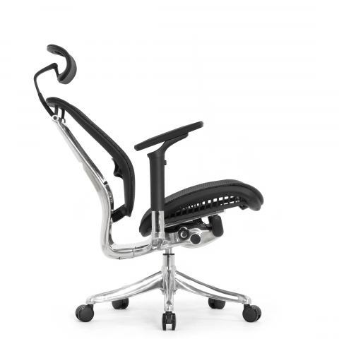 Кресло FALTO SPRING 2 (поясничный валик, подлокотники 6D(360), сетка, черный)