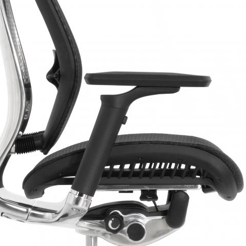 Кресло FALTO SPRING 2 (поясничный валик, подлокотники 6D(360), сетка, черный)