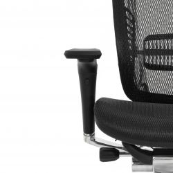 Кресло FALTO SPRING 2 (поясничный валик, подлокотники 6D(360), сетка, черный)