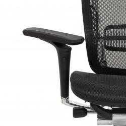 Кресло FALTO SPRING 2 (поясничный валик, подлокотники 6D(360), сетка, черный)