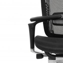 Кресло FALTO SPRING 2 (поясничный валик, подлокотники 6D(360), сетка, черный)