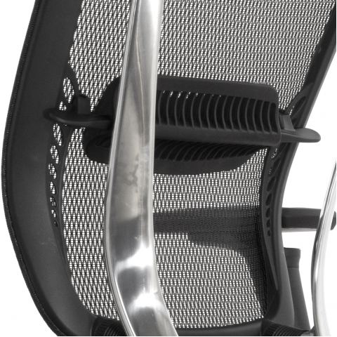 Кресло FALTO SPRING 2 (поясничный валик, подлокотники 6D(360), сетка, черный)