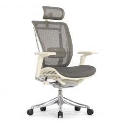 Кресло FALTO SPRING 2 (поясничный валик, подлокотники 6D(360),сетка, светлый)