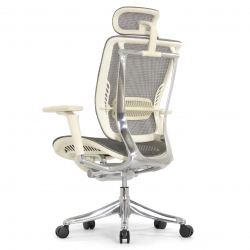 Кресло FALTO SPRING 2 (поясничный валик, подлокотники 6D(360),сетка, светлый)