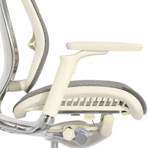 Кресло FALTO SPRING 2 (поясничный валик, подлокотники 6D(360),сетка, светлый)