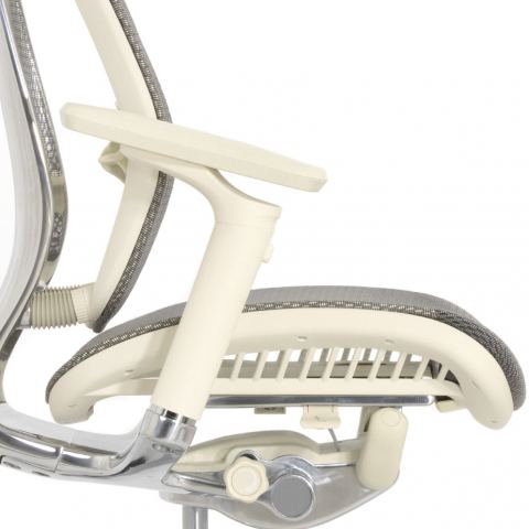 Кресло FALTO SPRING 2 (поясничный валик, подлокотники 6D(360),сетка, светлый)