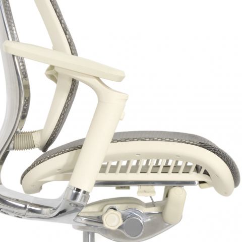 Кресло FALTO SPRING 2 (поясничный валик, подлокотники 6D(360),сетка, светлый)