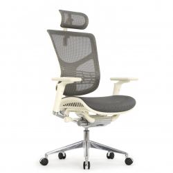 Кресло Expert 2 Star HSTM 01-G (подлокотник 6D(360), подголовник 5D, сетка серая / каркас светлый)