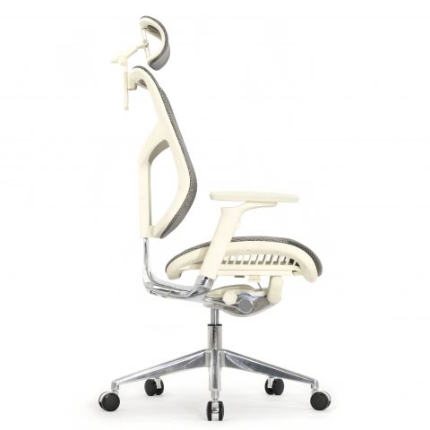 Кресло Expert 2 Star HSTM 01-G (подлокотник 6D(360), подголовник 5D, сетка серая / каркас светлый)