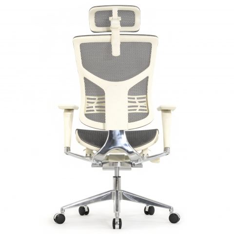 Кресло Expert 2 Star HSTM 01-G (подлокотник 6D(360), подголовник 5D, сетка серая / каркас светлый)