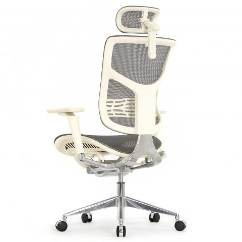 Кресло Expert 2 Star HSTM 01-G (подлокотник 6D(360), подголовник 5D, сетка серая / каркас светлый)