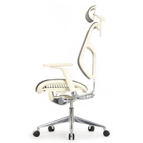 Кресло Expert 2 Star HSTM 01-G (подлокотник 6D(360), подголовник 5D, сетка серая / каркас светлый)