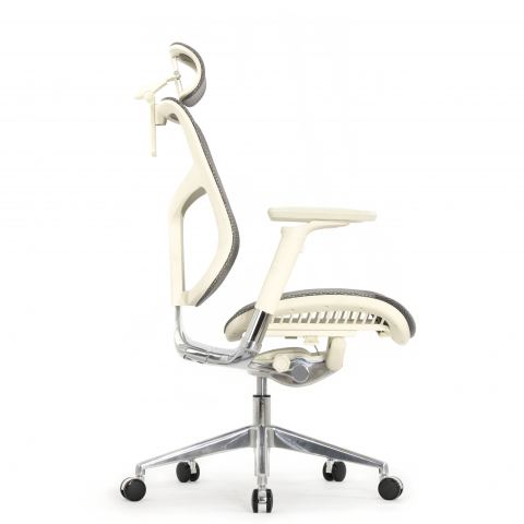 Кресло Expert 2 Star HSTM 01-G (подлокотник 6D(360), подголовник 5D, сетка серая / каркас светлый)