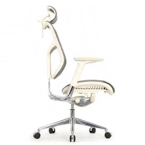 Кресло Expert 2 Star HSTM 01-G (подлокотник 6D(360), подголовник 5D, сетка серая / каркас светлый)