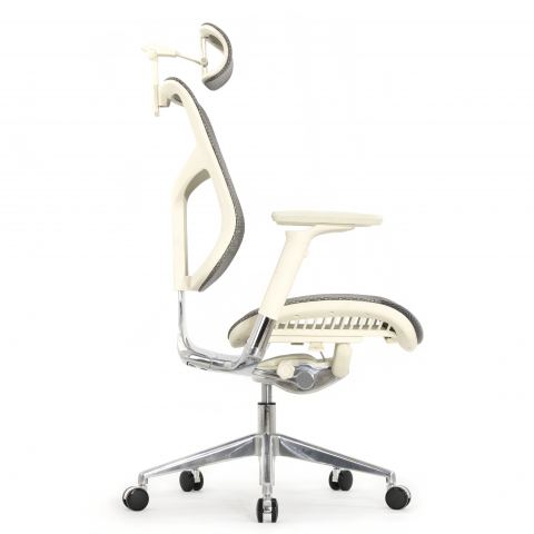 Кресло Expert 2 Star HSTM 01-G (подлокотник 6D(360), подголовник 5D, сетка серая / каркас светлый)