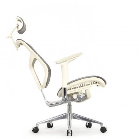 Кресло Expert 2 Star HSTM 01-G (подлокотник 6D(360), подголовник 5D, сетка серая / каркас светлый)