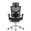 Кресло FALTO STAR ERGO 2 (3D поясничный упор, подлокотик 6D(360), сетка, черный)