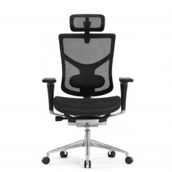 Кресло FALTO STAR ERGO 2 (3D поясничный упор, подлокотик 6D(360), сетка, черный)