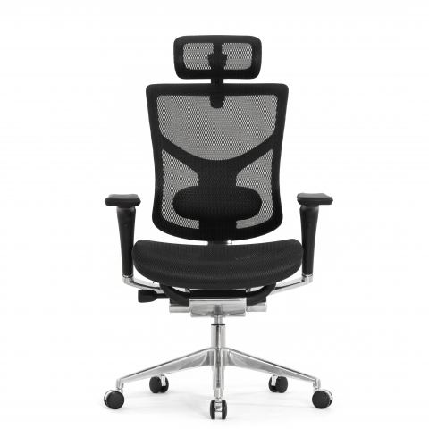 Кресло FALTO STAR ERGO 2 (3D поясничный упор, подлокотик 6D(360), сетка, черный)