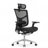 Кресло FALTO STAR ERGO 2 (3D поясничный упор, подлокотик 6D(360), сетка, черный)