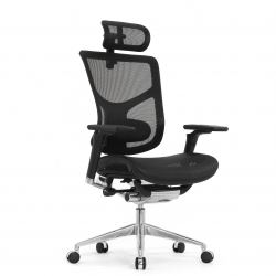 Кресло FALTO STAR ERGO 2 (3D поясничный упор, подлокотик 6D(360), сетка, черный)