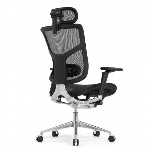 Кресло FALTO STAR ERGO 2 (3D поясничный упор, подлокотик 6D(360), сетка, черный)