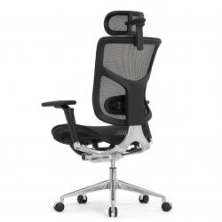 Кресло FALTO STAR ERGO 2 (3D поясничный упор, подлокотик 6D(360), сетка, черный)