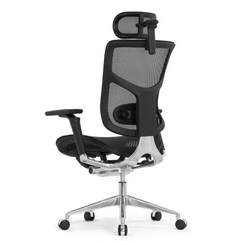 Кресло FALTO STAR ERGO 2 (3D поясничный упор, подлокотик 6D(360), сетка, черный)