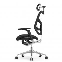Кресло FALTO STAR ERGO 2 (3D поясничный упор, подлокотик 6D(360), сетка, черный)
