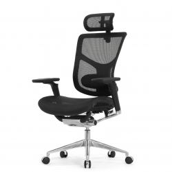 Кресло FALTO STAR ERGO 2 (3D поясничный упор, подлокотик 6D(360), сетка, черный)