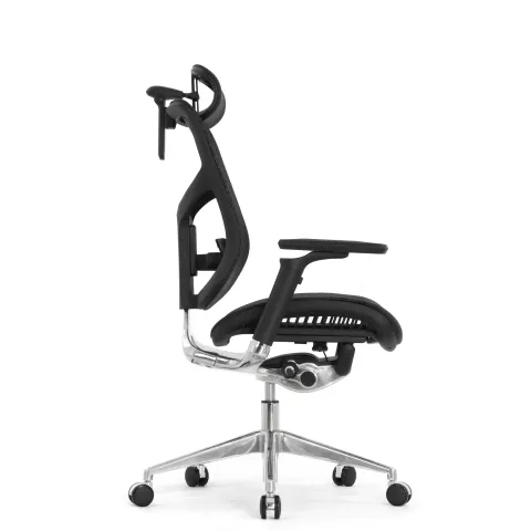 Кресло FALTO STAR ERGO 2 (3D поясничный упор, подлокотик 6D(360), сетка, черный)