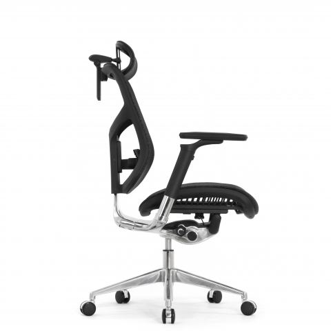 Кресло FALTO STAR ERGO 2 (3D поясничный упор, подлокотик 6D(360), сетка, черный)