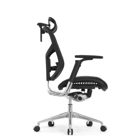 Кресло FALTO STAR ERGO 2 (3D поясничный упор, подлокотик 6D(360), сетка, черный)