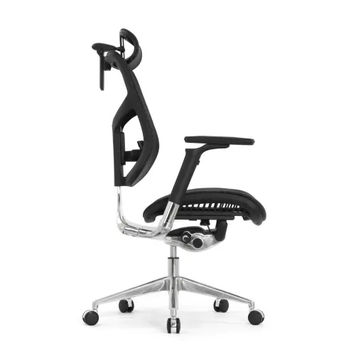 Кресло FALTO STAR ERGO 2 (3D поясничный упор, подлокотик 6D(360), сетка, черный)