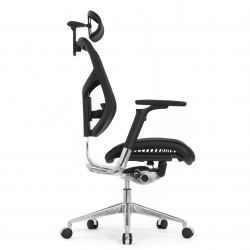 Кресло FALTO STAR ERGO 2 (3D поясничный упор, подлокотик 6D(360), сетка, черный)